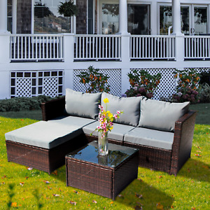 Patio Furniture Sets Outdoor Sofa Outdoor Sectional Sofa Patio Seating 5 Pieces 