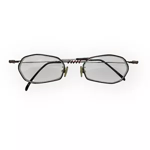 Gafas geométricas vintage Casanova Italia taxi plata y rojo arte para usar - Imagen 1 de 8