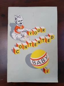 VTG 40's Baby Care Pamphlet Carnation Milk Your Contented Baby 1941 Illustrated - Picture 1 of 7