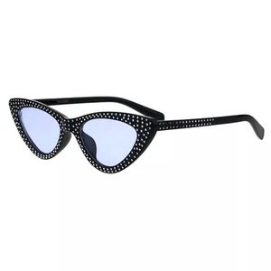 Cat Eye Sunglasses Rhinestone Embellished Fashion Shades Women Comfortable Gafas - Picture 1 of 3