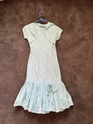 Vestido vintage anos 60 cintura caída floral  - Imagem 1 de 4