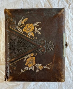 1800s Antique Victorian Photo Album 36 Cabinet Cards Photos Tin Types - Picture 1 of 19