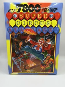 Atari 7800 Super Circus Homebrew Selten! Komplett im Karton Kostenloser Versand - Bild 1 von 24
