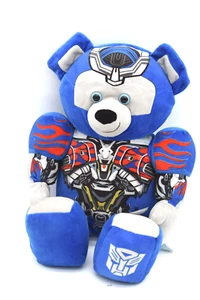 Build A Bear Blue Transformer Optimus Prime Plush Transforms Jointed Autobot BAB - Foto 1 di 4