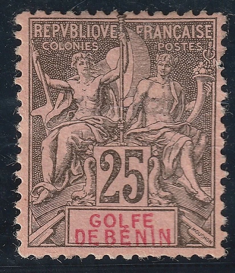 Benín: Lote 3 - Franqueo (#27 en estado bastante bueno como nuevo con bisagras). Catálogo Scott 2022 valor 52,50 $ Foto 1 de 1