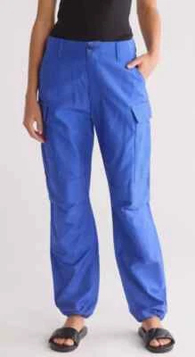 Rag & Bone womens Sands Cargo Trousers Pants size 0 Bright Blue 32" inseam $450 - Image 1 of 4