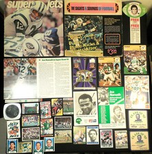 New York Jets lot 325 collectibles tm pictures badge coaster cards print Namath