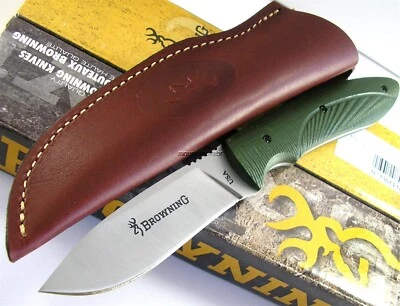 Cuchillo Browning EE. UU. RARO DESCATALOGADO Independencia 154CM Acero Verde Oliva G10 Foto 1 de 4