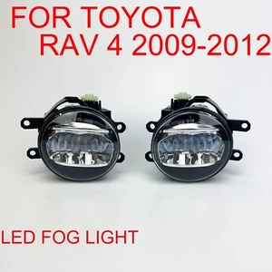 LED Fog Lights For Toyota RAV 4 2009 2010 2011 2012 Right + Left Side H11 Plug - Picture 1 of 22