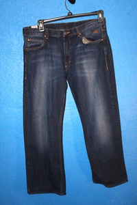 FLYING MACHINE Hombre Talla 36 Bota Corte Azul Vaqueros - Imagen 1 de 9