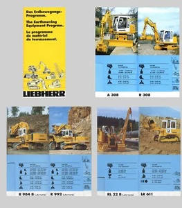 Liebherr: Das Erdbewegungsprogramm, Bagger, Raupen, Radlader, Kipper, 1998 - Bild 1 von 1