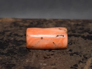 UNDYED ! Antique BEAD CORAL Mediterranean Natural TIBET Buddhist Ancient medical - Picture 1 of 20