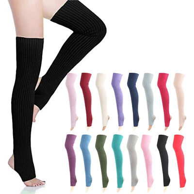 Long Leg Warmer For Women Over Knee Stockings for 80s Party Dance Sports Yoga - Image 1 of 4