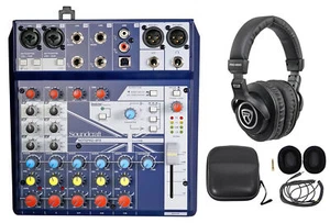 Soundcraft Notepad-8FX 8-Channel USB Mixer Podcasting Interface + Headphones - Picture 1 of 12