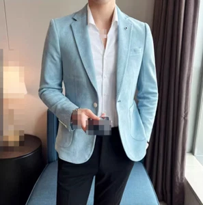 Mode Herren Anzug Mantel Slim Fit Blazer Jacken Business Freizeit Oberbekleidung - Bild 1 von 28