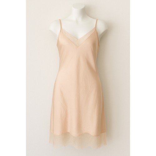 UNDERCOVER Abito donna slip Y2K Victoria's Secret taglia L champagne pizzo coquette lingerie