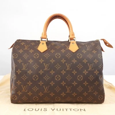 Auténtico bolso de mano LOUIS VUITTON LV monograma Speedy 35 M41524 marrón SP0924 #54463A Foto 1 de 4