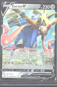 Pokemon - Pokemon SWSH: Sword & Shield Promo Cards Zacian V #SWSH018 - Picture 1 of 2