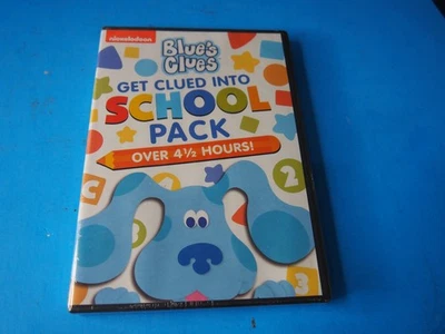 Blue's Clues DVD Get Clued Into School Pack 3 DVD Set 4.5 Hours New Sealed - Image 1 of 2