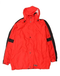 K-WAY Mens Hooded Rain Jacket UK 42 XL Red Polyester AR10 - Picture 1 of 3