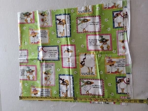 Daisy Kingdom Mitzy The Duck Fabric Cotton - Picture 1 of 3