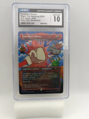 Knuckles's Gloves Rainbow Foil Secret Lair Drop CGC 10 GEM MINT - Image 1 of 2