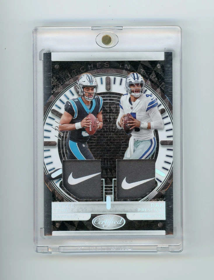 2023 Panini Certified Bryce Young Dak Prescott Black Nike Swoosh Patch 1/1 (D) - Image 1 of 2