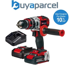 Einhell TE-CD Brushless Cordless Combi Drill PXC 18v Metal Chuck 2x 2ah Battery - Picture 1 of 18