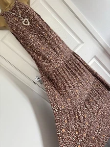 BNWT Next Maxi Dress tie neck stretch jersey size 8 - Picture 1 of 8