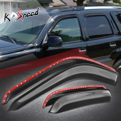 Window Visors Sun Guard Rain Deflector for Cadillac Escalade ESV EXT 2002-2006 - Image 1 of 4