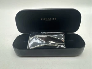 Gafas Coach negras rígidas estuche anteojos mujeres hombres gafas de sol marcos - Imagen 1 de 2