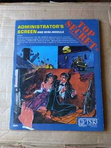 Administrator's Screen (Top Secret RPG GM Shield) No Mini-module TSR 6601 - Picture 1 of 13