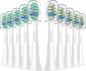 10 cabezales de repuesto para cepillo de dientes compatibles con Philips Sonicare SnapOn eléctrico - Imagen 1 de 7