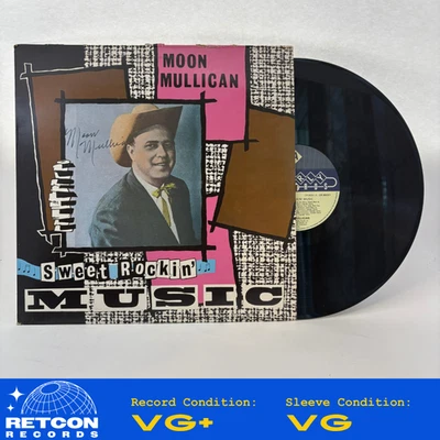 Moon Mullican - Sweet Rockin' Music Vinyl LP Very Good Plus (VG+)/Very Good (VG) - Image 1 of 4
