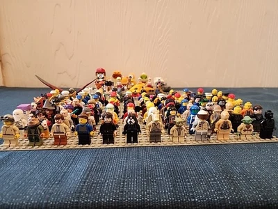 Huge LEGO Minifgure 100+ Mixed Lot Star Wars Space Marvel Etc - Image 1 of 4