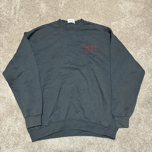 Vintage Truman State University Sweatshirt Mens XL Black Crewneck Made USA 90s - Picture 1 of 5