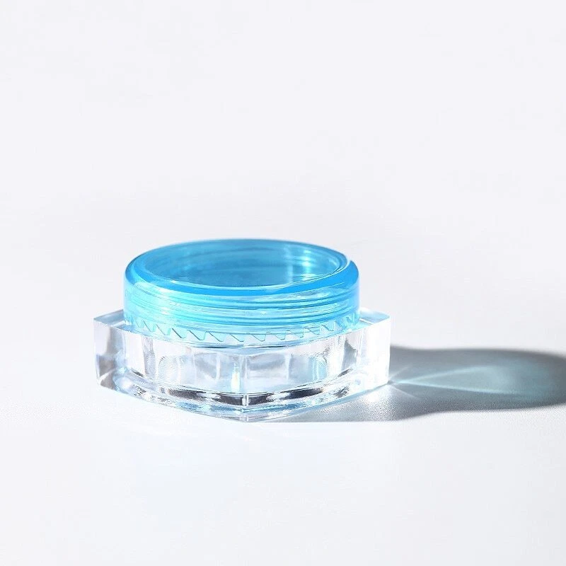 5pcs small cosmetic empty jar Pot sample container 0.1oz 3g various colors - Image 1 of 4