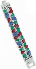 Bracelet de tennis style vintage Tutti fruits multicolore pierre précieuse bijoux cloutés