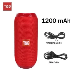 Enceinte Bluetooth TG117 Sans fil Caisson de basse 10W Étanche rouge - Imagen 1 de 8