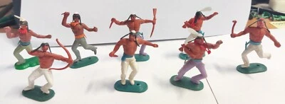Lotto 8 Soldatini Indiani Swoppet Cloni Timpo Scala 1:32 - Immagine 1 di 4