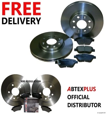 For Vauxhall Astra J 1.4 1.6 Petrol Front and Rear Brake Discs and Pads Set10-15 - Image 1 of 3