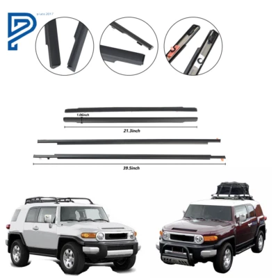 FOR 2007-2014 TOYOTA FJ CRUISER DOOR BELT MOLDING WEATHERSTRIP (FRONT & REAR ） - Изображение 1 из 4