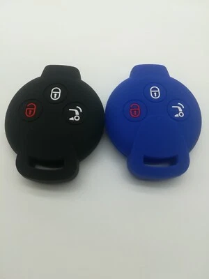 Rubber Fob Remote key cover For 2005-2015 Benz Smart ForTwo Forfour A451 C451 - Image 1 of 2