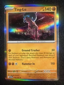 Pokemon TCG 110/167 Ting-Lu Twilight Masquerade Holo Raro Casi Nuevo - Imagen 1 de 2