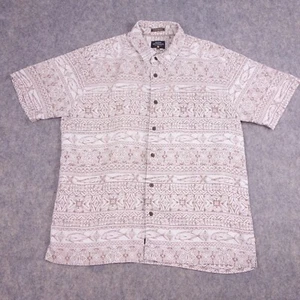 Quiksilver Knopfleiste Shirt groß bequem passend für Waterman Kollektion Fisch geometrisch - Bild 1 von 8