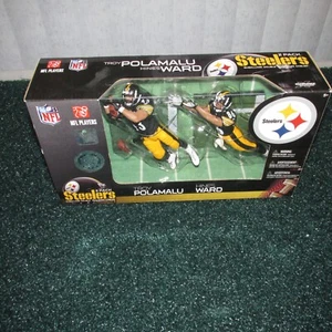 McFarlane 2009 NFL Troy Polamalu & Hines Ward Pittsburgh Steelers paquete de 2 - Imagen 1 de 6