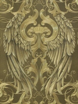 Non-woven wallpaper Harald Glööckler angel wings gold metallic 52540 (€8.52/1 sqm) - Image 1 of 3
