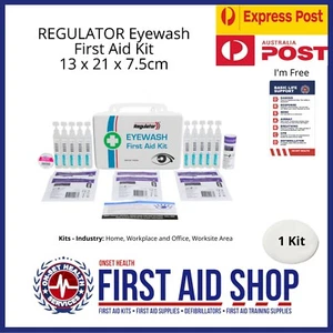 NEW REGULATOR Eyewash First Aid Kit Eye Wash + FREE CPR CARD - Bild 1 von 3
