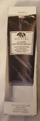 Máscara de carbón activo Origins Clear Improvement 4 cápsulas de viaje - Nueva en caja Foto 1 de 3