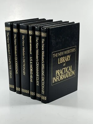 THE NEW WEBSTER'S LIBRARY OF PRACTICAL INFORMATION 6 BOOK HARDCOVER  DESK SET - Image 1 of 4